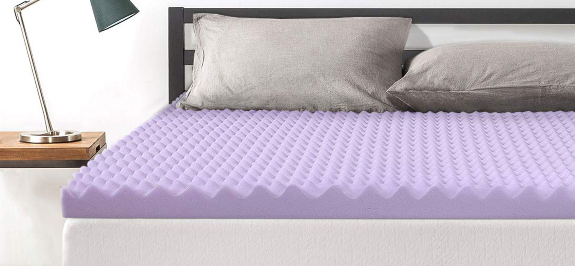 Cooling mattress topper purple.