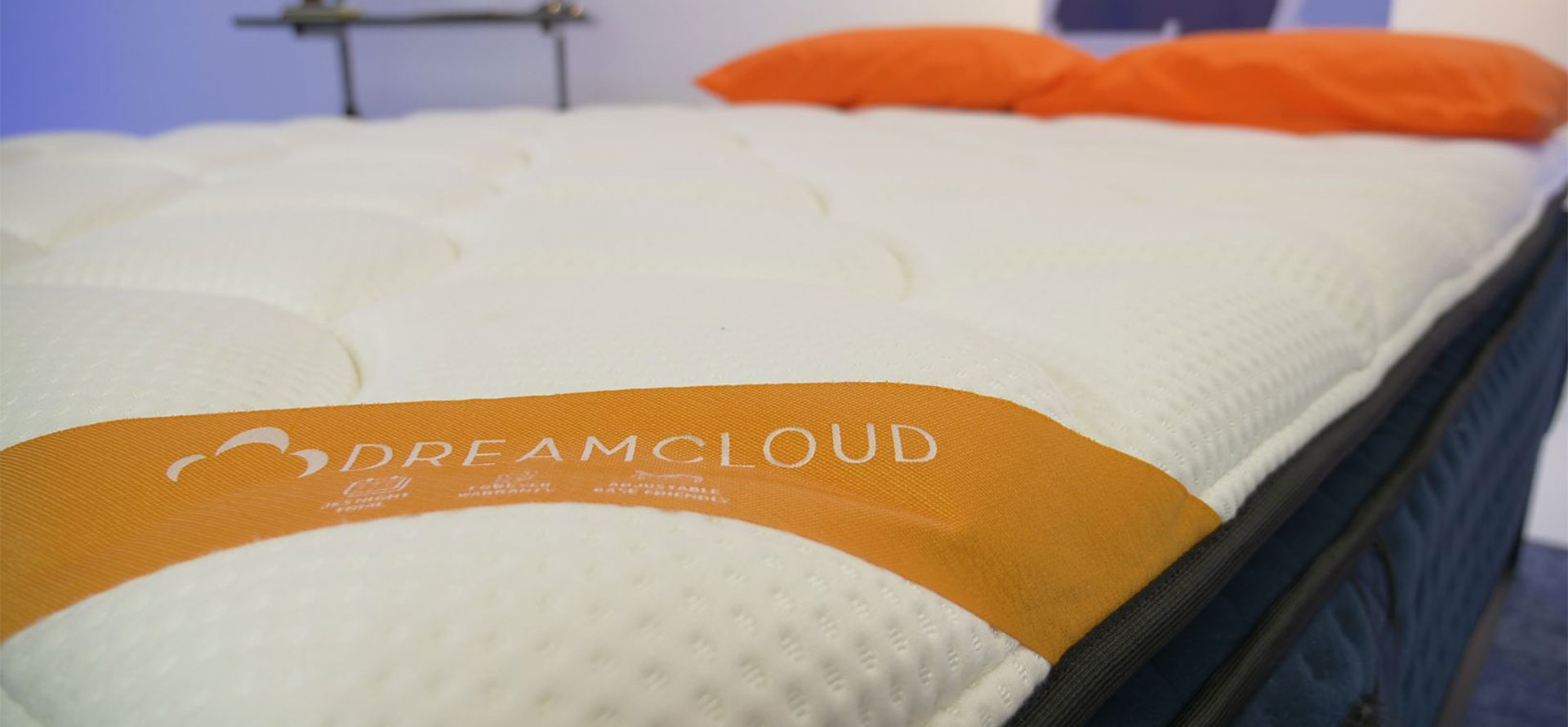 DreamCloud mattress on bed.