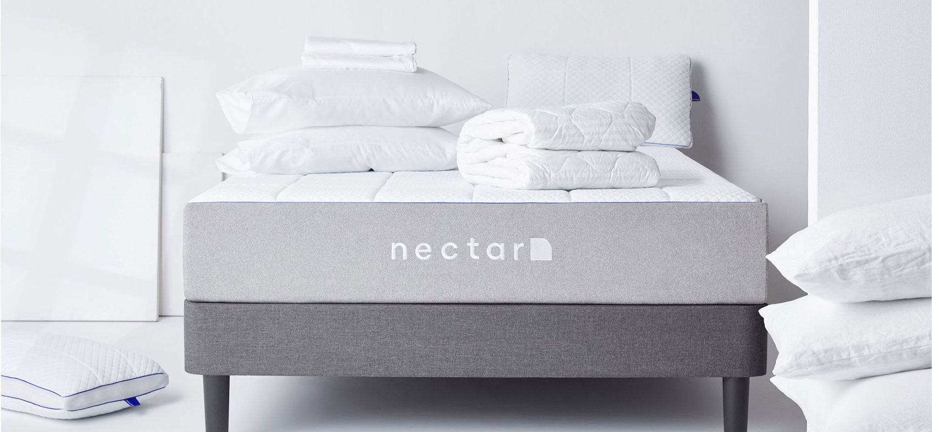 Nectar mattress in room.