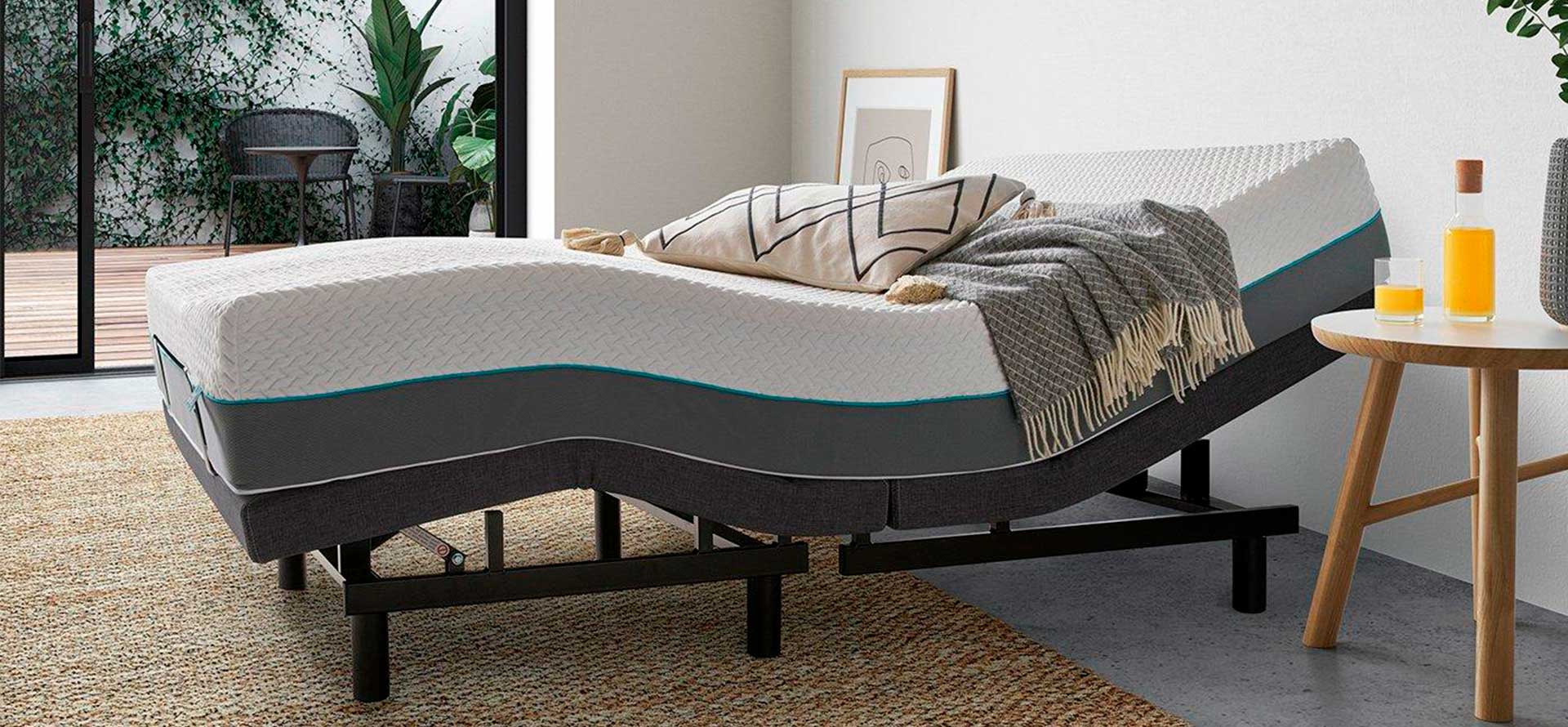 Adjustable mattress in the room.