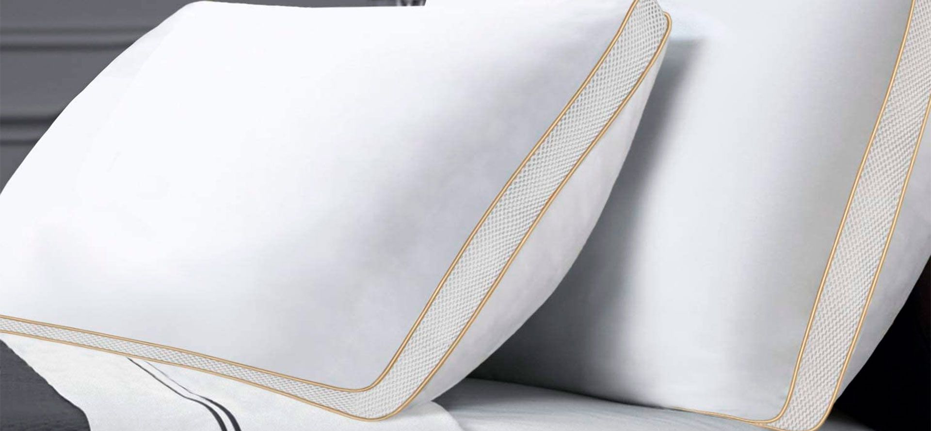 Luxury hotel pillows.