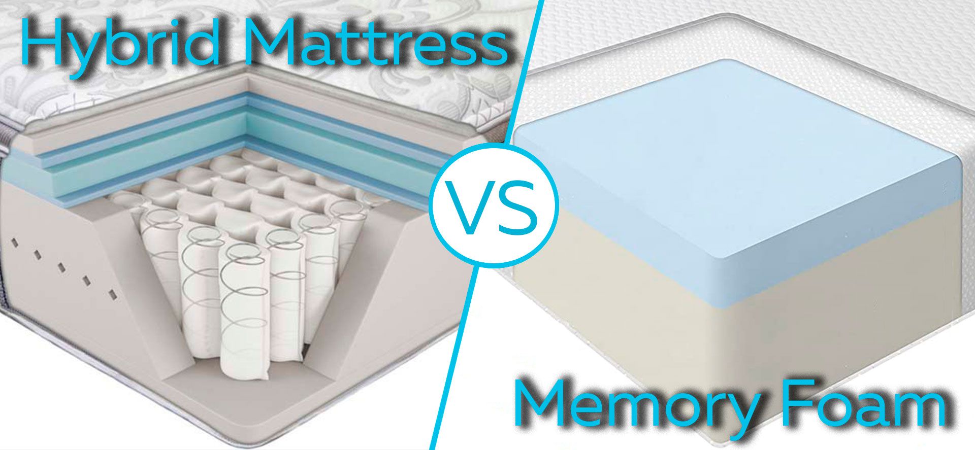 Comparison of hybrid mattress and memory foam mattress.