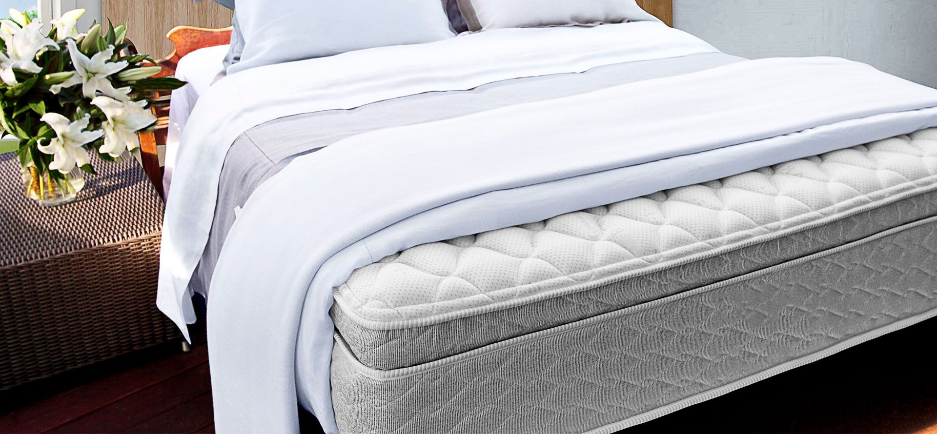 Pillow-Top mattress in room.